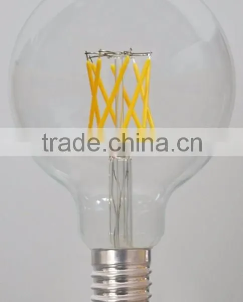 Vintage G80 6W/8W LED Filament Globe Bulb E27/B22/E26 in Armber/golden 220v 110v photo-3
