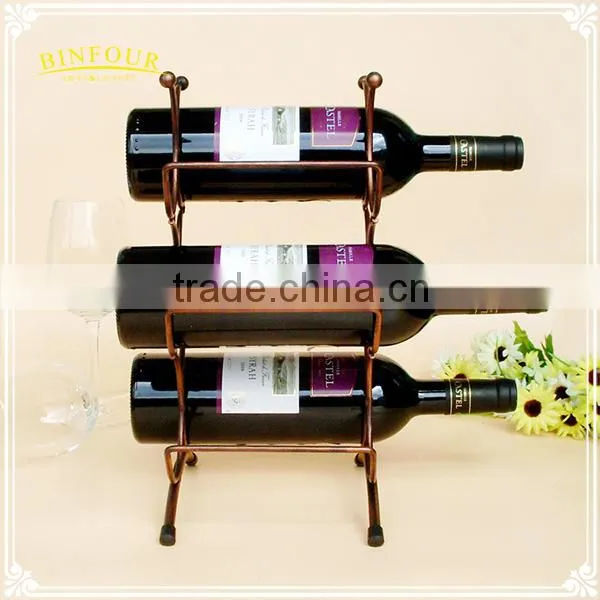Ornaments Style Home Decoration Six Bottles of Wine Iron Mount Rack photo-5