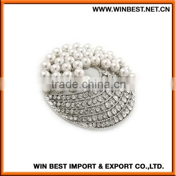 Wholesale New Products Leaf Shape Brooches, Luxury Brooch,rhinestone Wedding Brooches photo-2