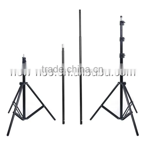 Photo Studio Lighting Kit Black White Green Backdrop Background Stand Set photo-2