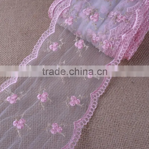 New Embroidery Bridal Lace Trimming Hot Sell Five Color in Stock Wide:15cm photo-5
