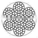 Manufacture for 6*19 Stainless Steel Cable (type 316)