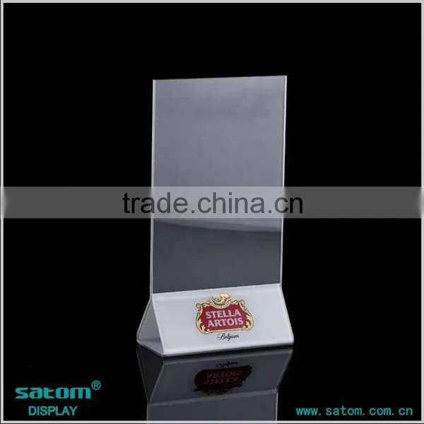 Get $300 Coupon Silk Screen Printing Logo Plastic Restaurant Menu Holder photo-6