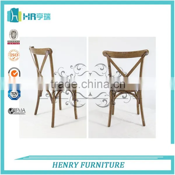 Good Quality Henry Dining Furniture Wooden Cross Back Chair photo-3