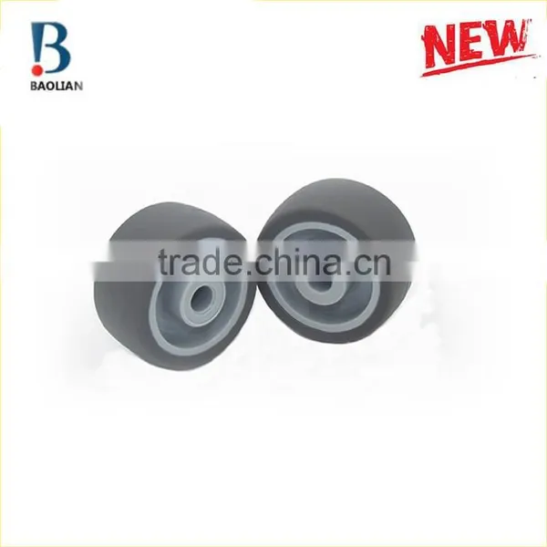 2016 Newest Durable 36.5mm Grey TPU Ball Rubber Caster Wheels With Shaft photo-2