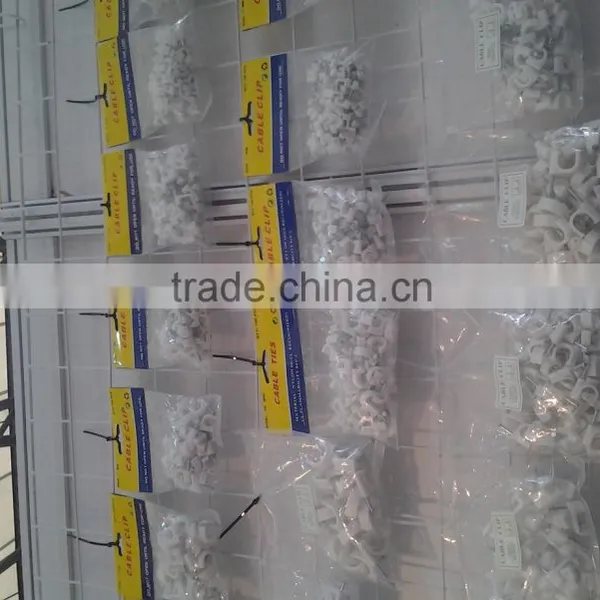 White Circle Nail Cable Clamps 12mm Packaging as Customer Requested photo-3