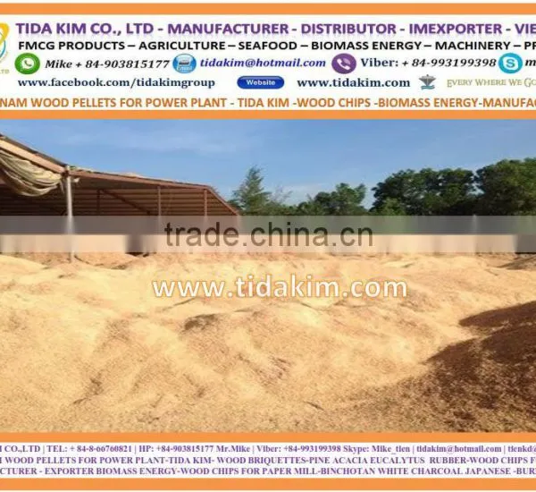 VIETNAM WOOD CHIPS PAPER - TIDA KIM - EXPORTER- ACACIA EUCALYTUS - 100.000 BDMT - FULL VESSEL- WOOD PELLETS - MANUFACTURER