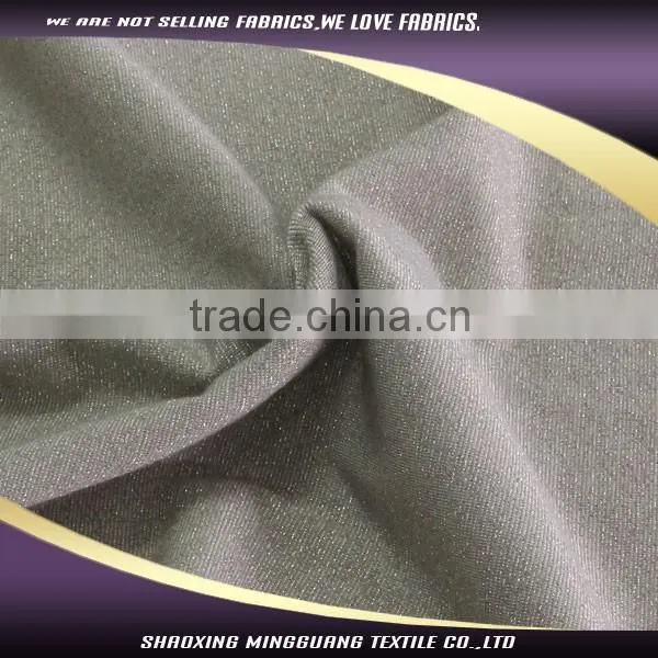 2015 New Fashion Coat Knitting Cotton Double Sided Quilted Fabric With Gold
