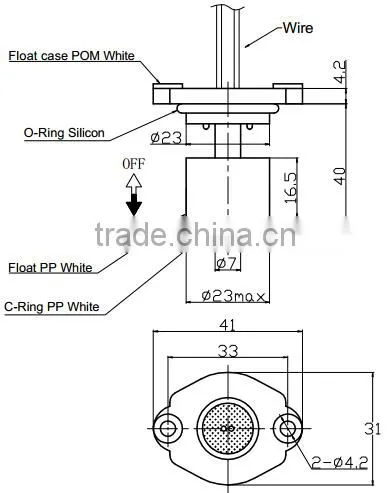 High Precision PP Alarm System Float Sensor photo-2
