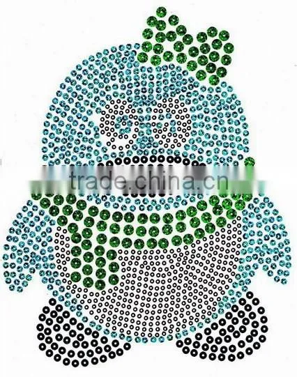 Rhinestone Dance Iron on Transfer Made With Sequins Vinyl Film photo-4