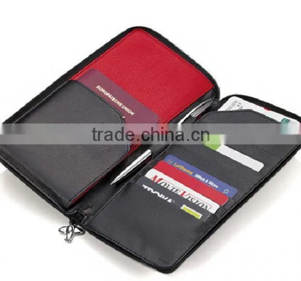 Fashion Travel Document Long Wallet Purse Organizer Faux Leather Passport Holder photo-4