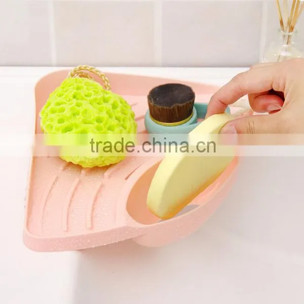 Free Sample 2016 Hot Sale Triangle Style Kitchen Sponge Holder photo-3