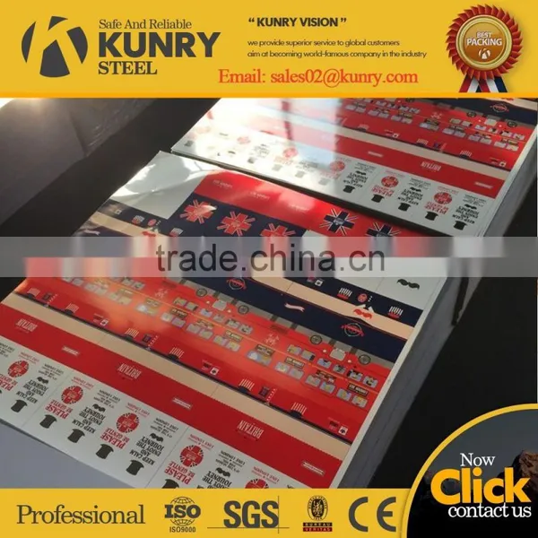 Six Color Tin Plate Sheet Printing for Customers Required photo-3