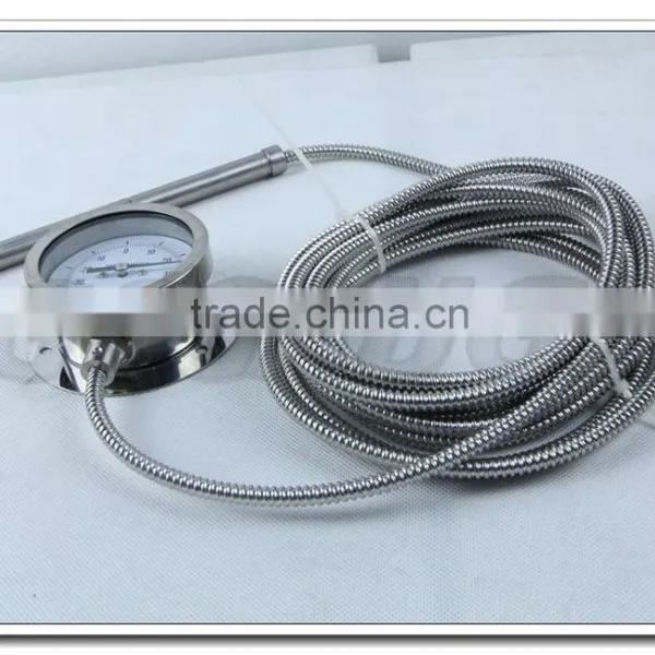 High Quality 2 1/2inch 63mm Dial Stainless Steel Capillary Water Heater Thermometer photo-3