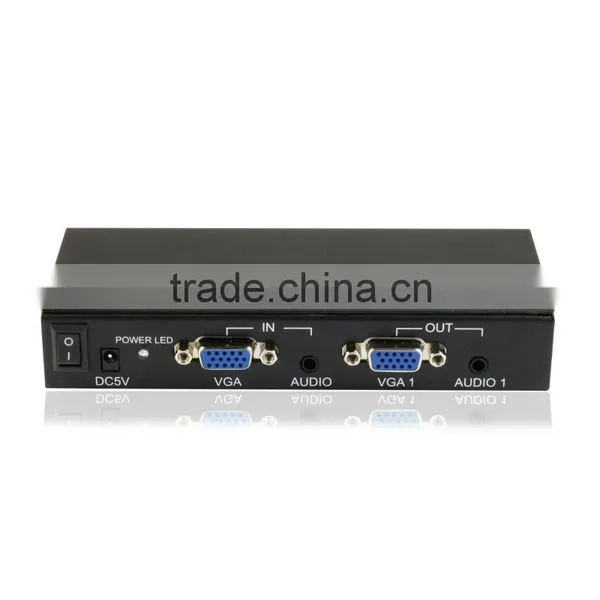 On Promotion 4 Port Vga Splitter With Audio Output and Power Adapter photo-3