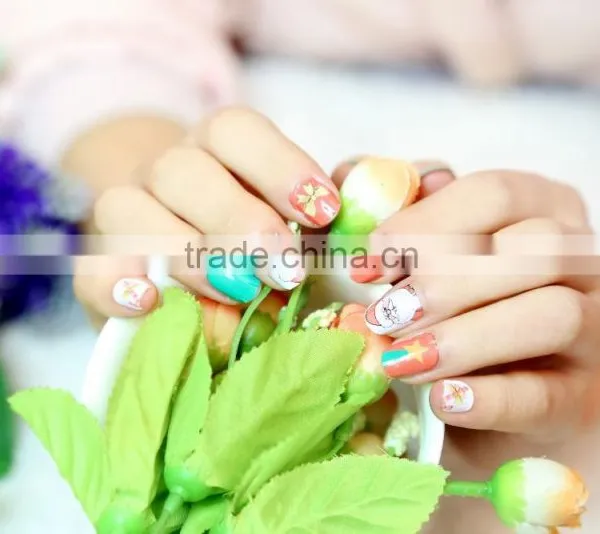 High Quality Happy Valentines Day Lovely Shining 3D Sky Red Nail Sticker Kaho Nail Sticker photo-3