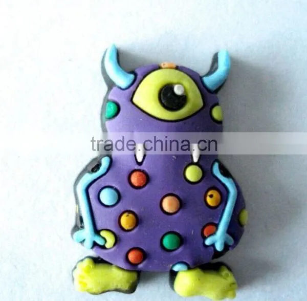 China Wholesale Soft PVC Shoe Button Buckles photo-5