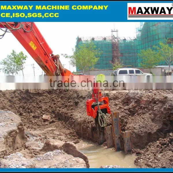 MAXWAY Hydraulic High Frequency Vibratory Pile Driving Machine, Pile Drawer Machine , H Steel Sheet Pile Machine , Model: DZJ250 photo-3