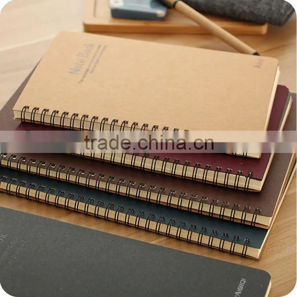 Design Recycled Brown Kraft Paper Spiral Notebook