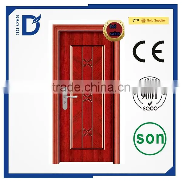 High Quality Steel Wooden Interior Room Home Door China Manufacturer photo-3