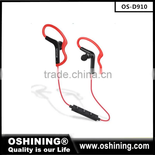 Top Selling Ear-hook Hot Sports Bluetooth Earphone Headphones Handsfree Headset Earbuds (OS-D910)