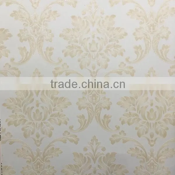 Embossed Wallpaper With Beautiful Pear Gloss European Flowers photo-5