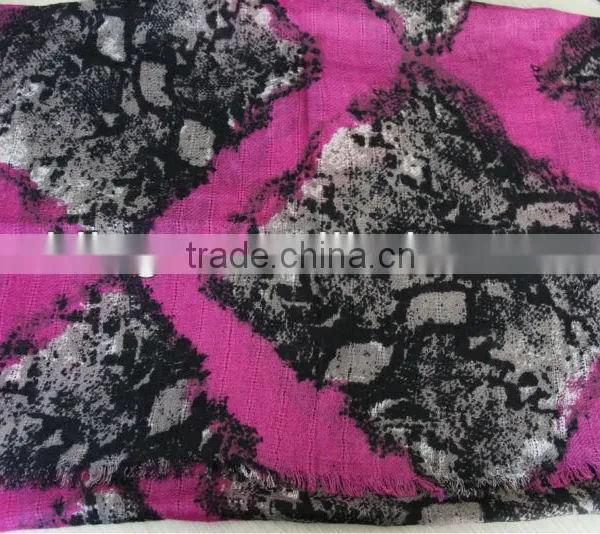 Mixed Colors Worsted Wool Pashmina Shawl photo-3
