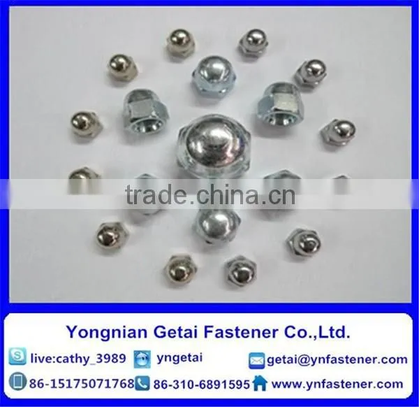 DIN 1587/DIN 917 Hexagon/Flange Cap Nuts M3-M24 Galvanized photo-2