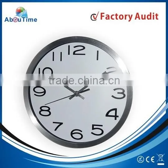 Round Chiming New Design Large Round Metal Handmade Cheap Wall Clock Industrial Style photo-3