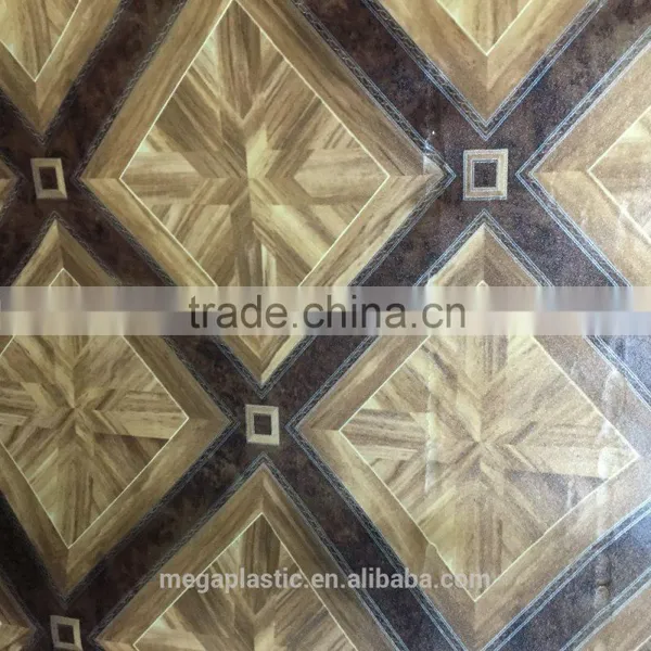 PVC Floor Covering for Indoor Usage/ Natural Wood Looking Plastic photo-4