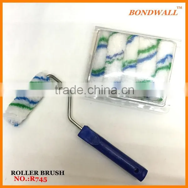 BONDWALL Paint Roller Brush - Mini Roller Nylon Fabric-pattern Paint Roller