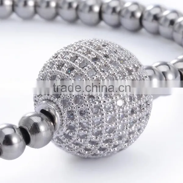 925 Silver Bracelet Mens Womens Brass Bead Braided Rope Wire Wholesale Fashion Jewelry photo-3