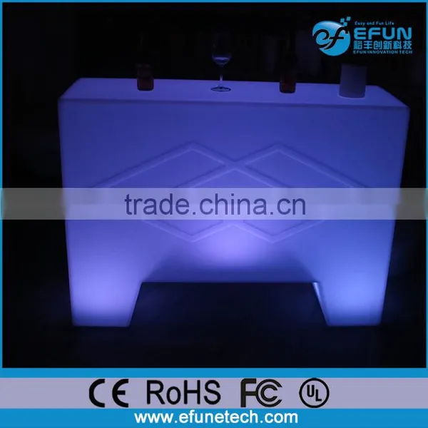 New Fashion Design Plastic Illuminated Rechargeable Bar Furniture Table,mini Led Electronic Counter photo-3