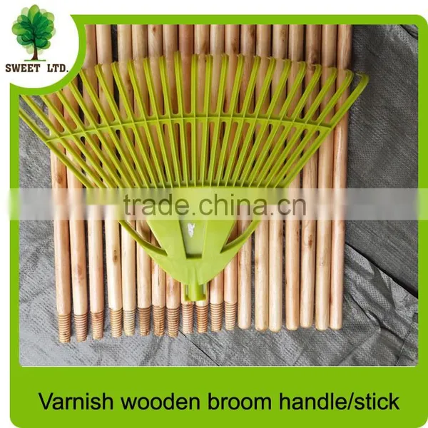 Garden Cleaning Tools Varnished Smooth Wooden Handle Stick for Rake and Shovel photo-6
