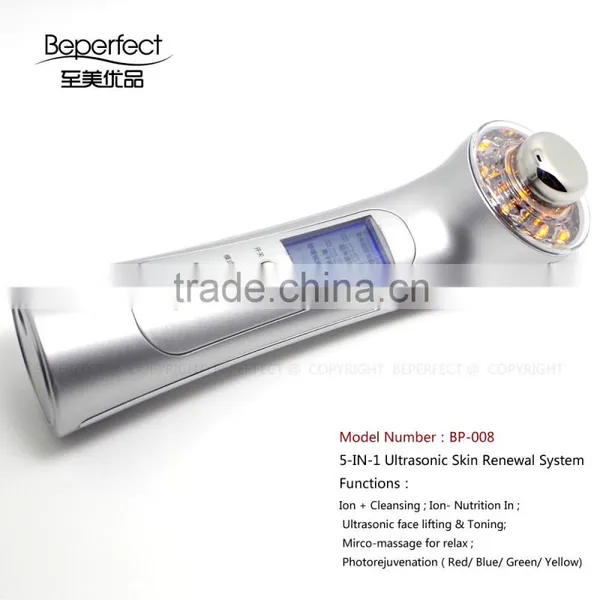 Mini Home Face Facial Massager Beauty Health Care Device Ultrasonic Ion Cleanser Whitening Anti Acne photo-6