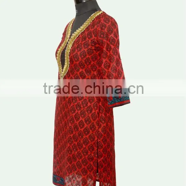 Embroidery Neck Patch Kurtis photo-3