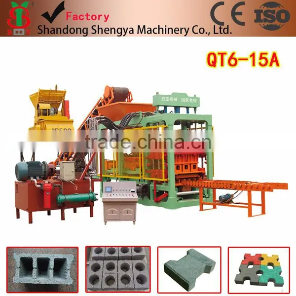 Special QT6-15 Interlocking Block and Hollow Block Making Machine photo-6