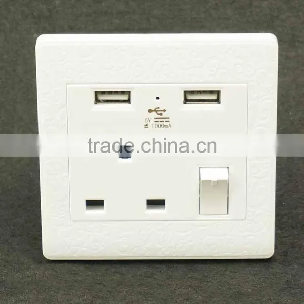 Usb Charger Extension Socket Universal Wall Outlet Socket Power Strip photo-2