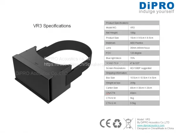 Smart DIY SKD 3D VR Glasses Virtual 3D Glasses Cheap Price 3D VR Headsets photo-2