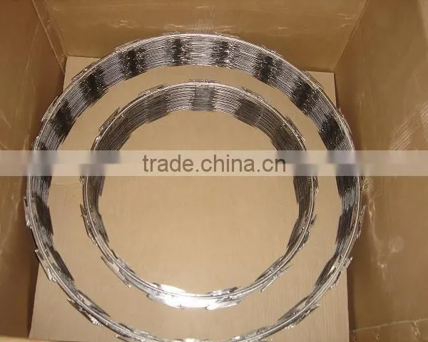 (high Quality)Galvinized Razor Barbed Wire(factory) photo-2