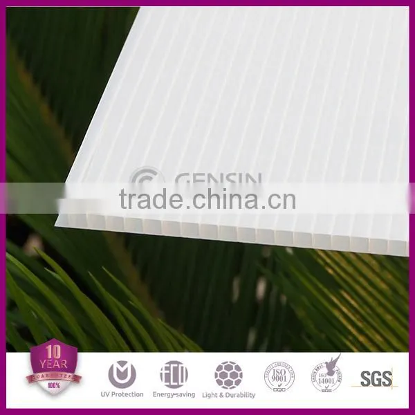 4mm/6mm Translucent Double Skin Polycarbonate Hollow Sheet 100% Makrolon PC Resin UV Protector 2100mm x 5800mm/6000mm/11800mm photo-5