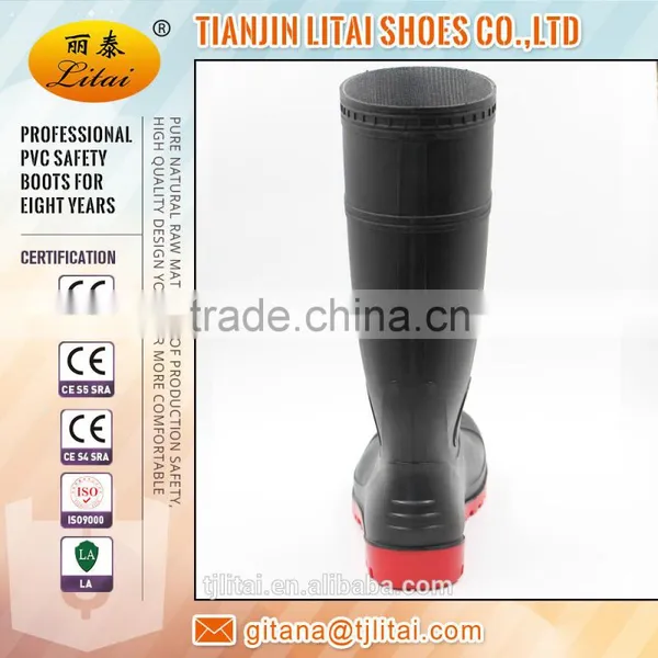 Cheap Pvc Working Boots,fashionable Pvc Rain Shoe,safety Boots photo-5