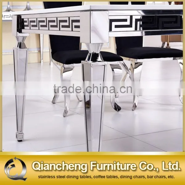 High Quality Modern Marble Dining Table Bedroom Hotel Dining Set photo-4