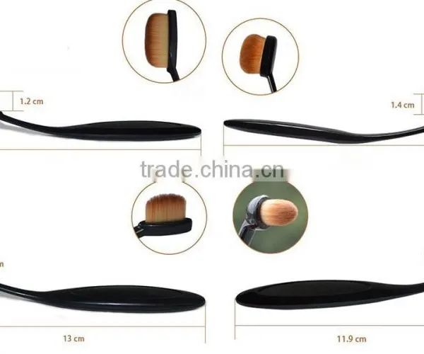 2016 Tooth Brush Liquid Foundation Finest Fiber CosmetIc Brush Oval Makeup Brush photo-5