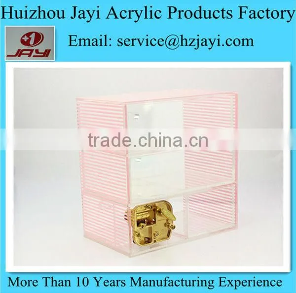 High Transparent Acrylic Jewelry Box With Music Player photo-2