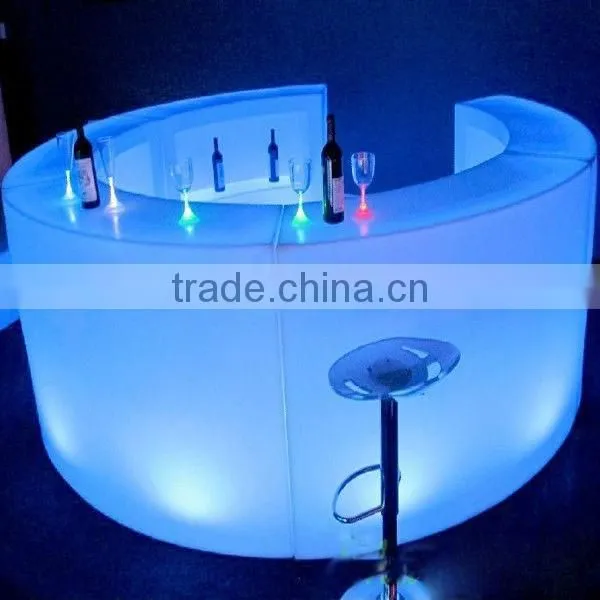 Modern Commerical High Quality PE Partable Plastic LED Bar Counter With 16 Colors Change photo-4