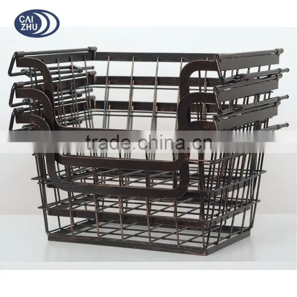 Best Selling Widely Use Fruit Vegetable Metal Hanging Basket Bracket photo-6