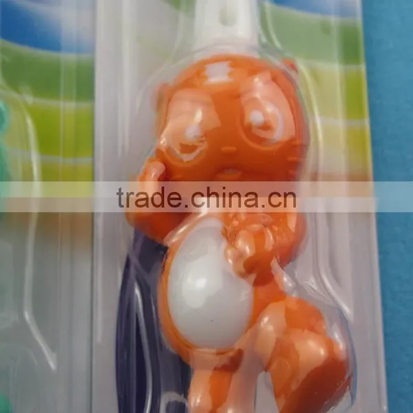 Kid Toothbrush Bring Suckers Plastic Handle Soft Bristles Toothbrush photo-5