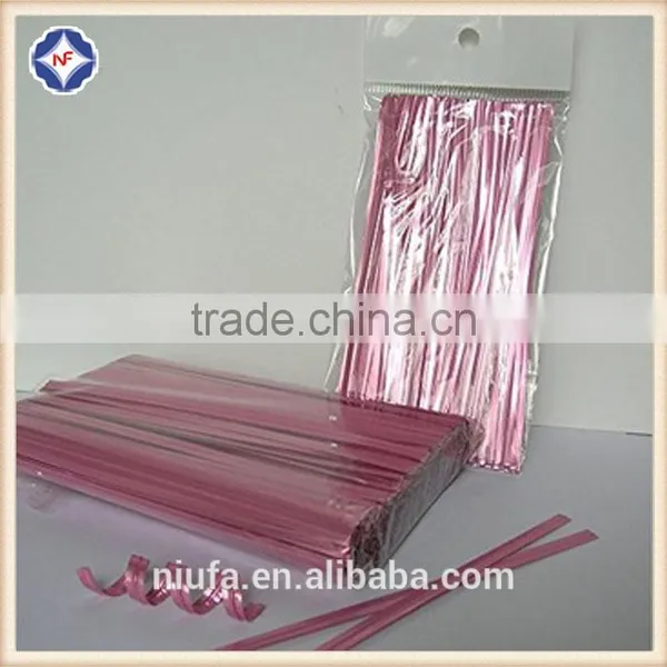 Hot Sell Precut PET Decorative Plastic Coated Twist Tie photo-5