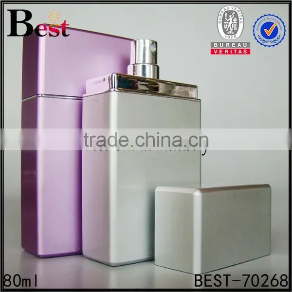 80ml Credit Card Spray Bottle High Quality Credit Card Spray Bottle Purplr Square Plastic Perfume Bottle photo-5